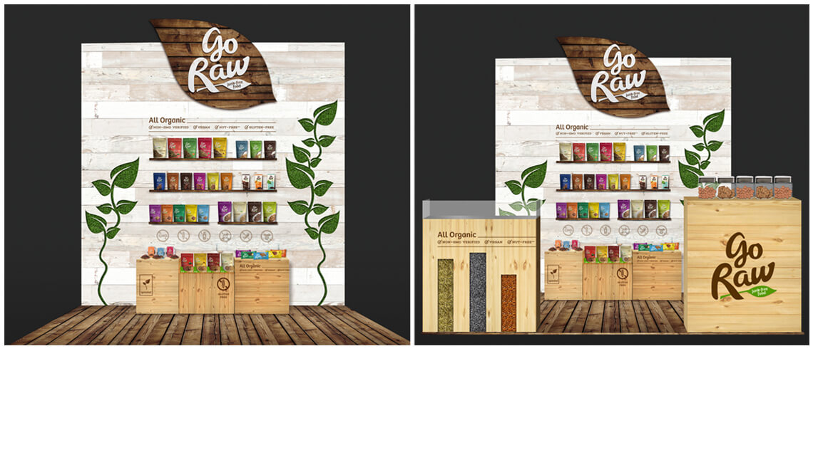 GO RAW 10' x 10' TRADE SHOW BOOTH