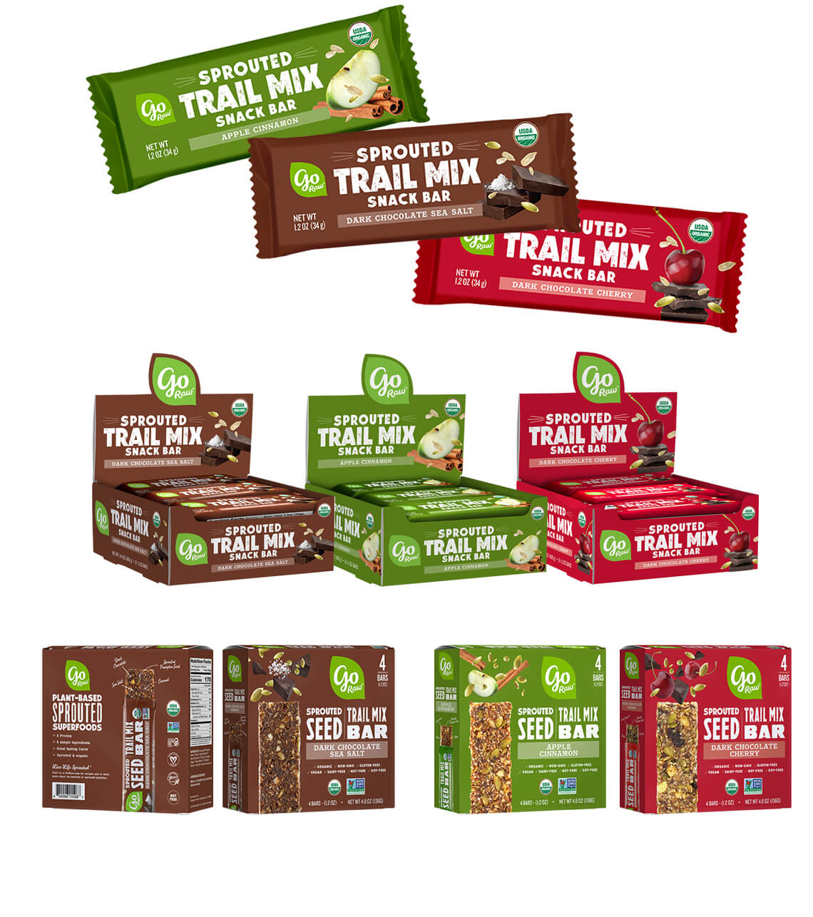 GO RAW TRAIL MIX BARS